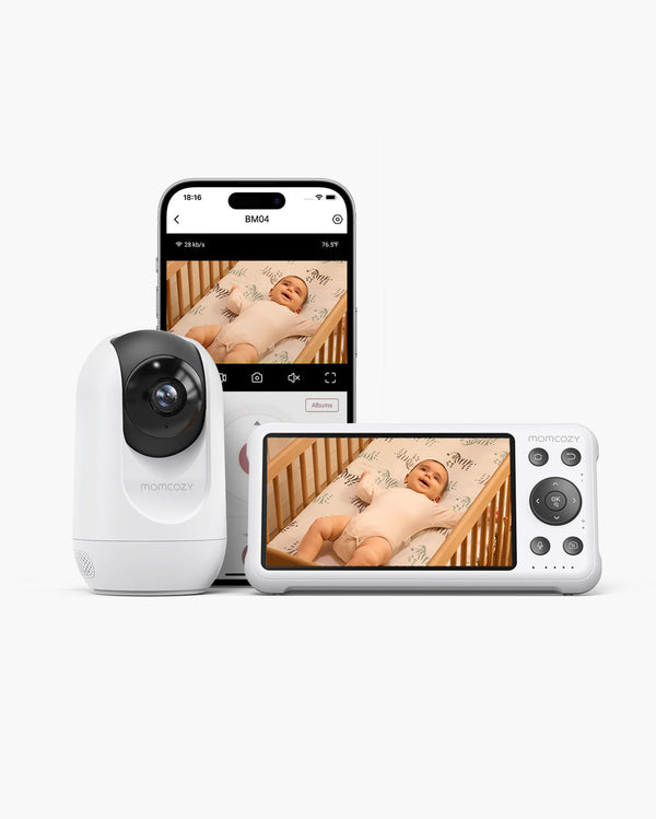 Baby Monitor Smart Momcozy BM04 da 5 Pollici a Doppia Modalità