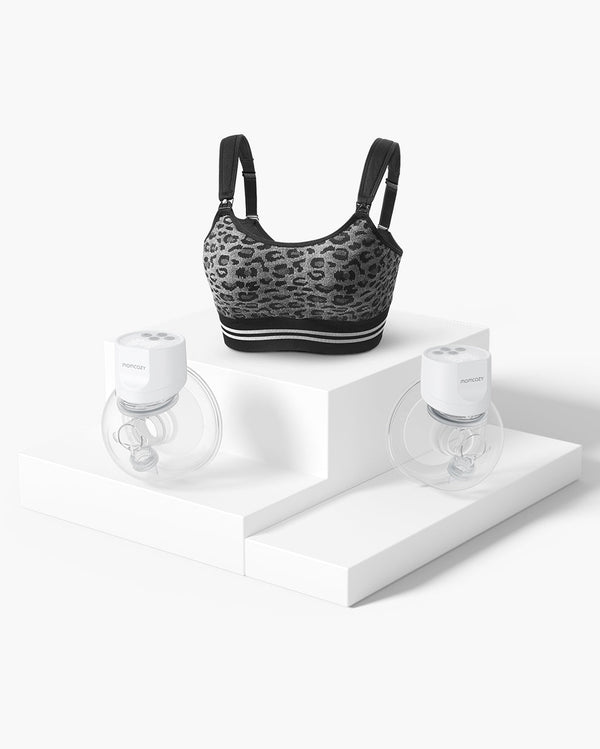 Kit Allattamento S12 Pro: 2 Tiralatte Elettrici Indossabili S12 Pro e 1 Reggiseno per Tiralatte 4-in-1 DEX