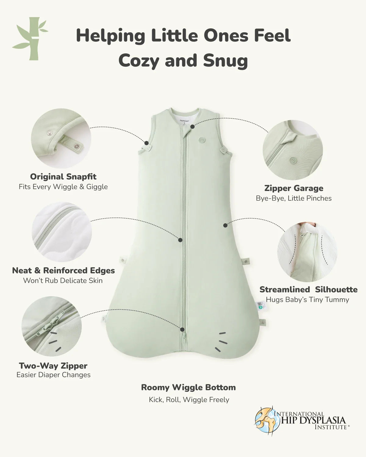 Baby Sleep Sack 1.5 TOG & Easy Swaddle Wrap For 0-3M Bundle