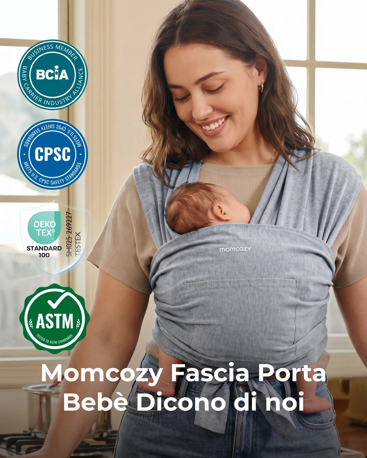 Fascia Porta Bebè Facile da Indossare | Mani Libere