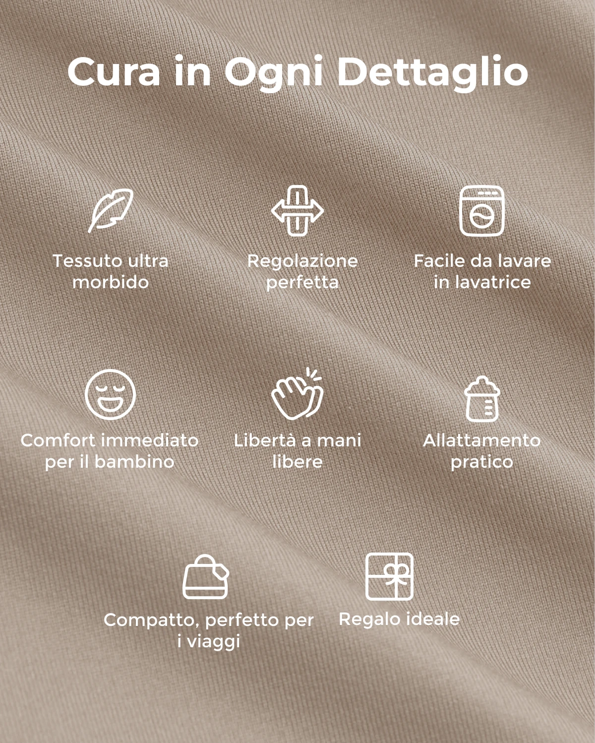 Fascia Porta Bebè Facile da Indossare | Mani Libere