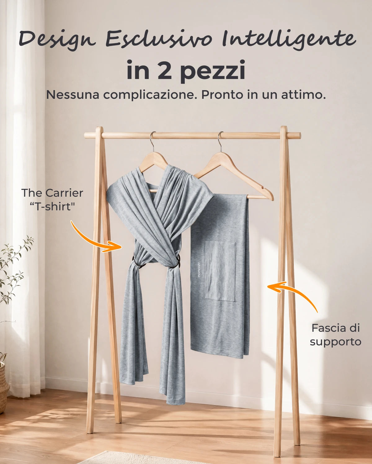 Fascia Porta Bebè Facile da Indossare | Mani Libere