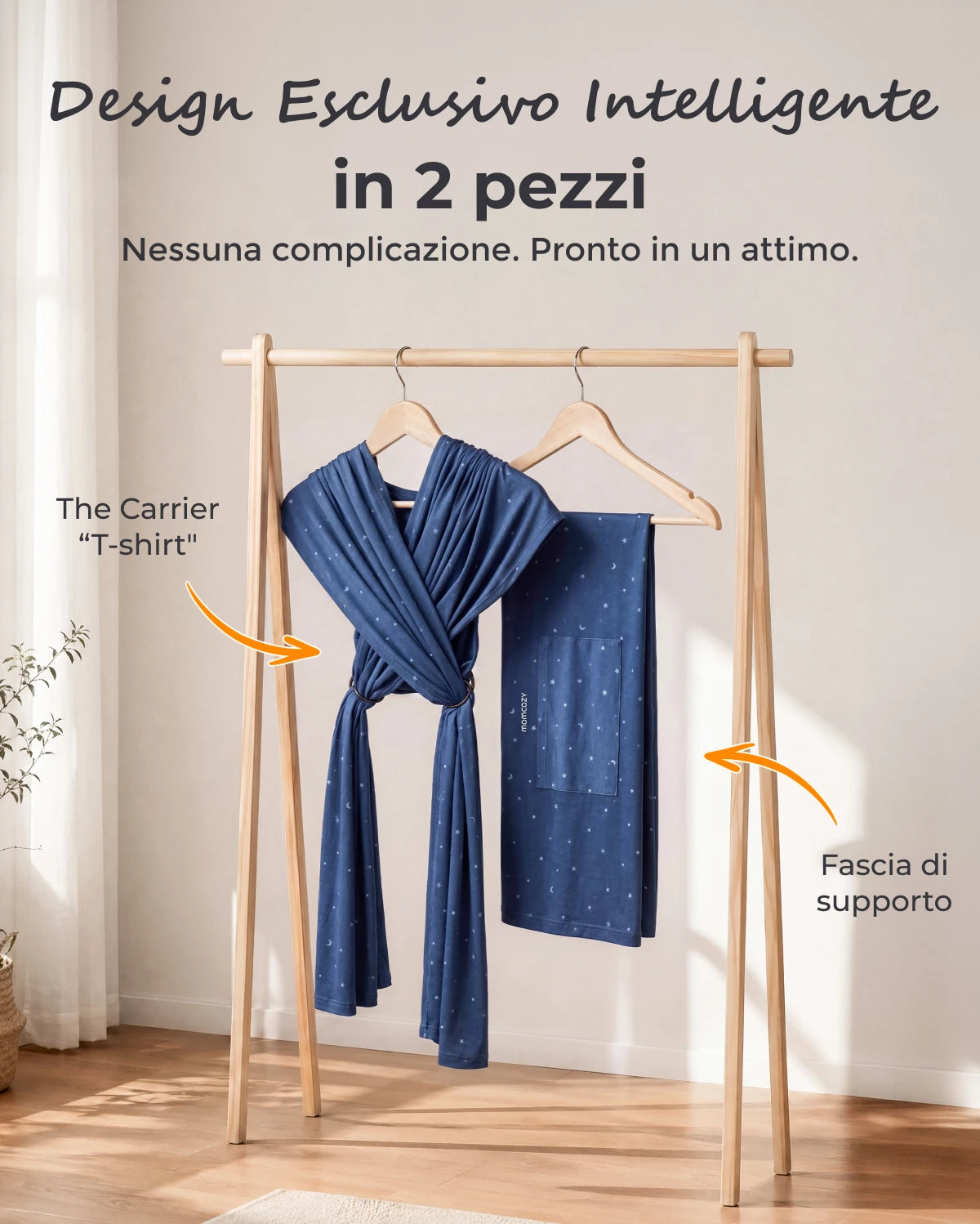 Fascia Porta Bebè Facile da Indossare | Mani Libere