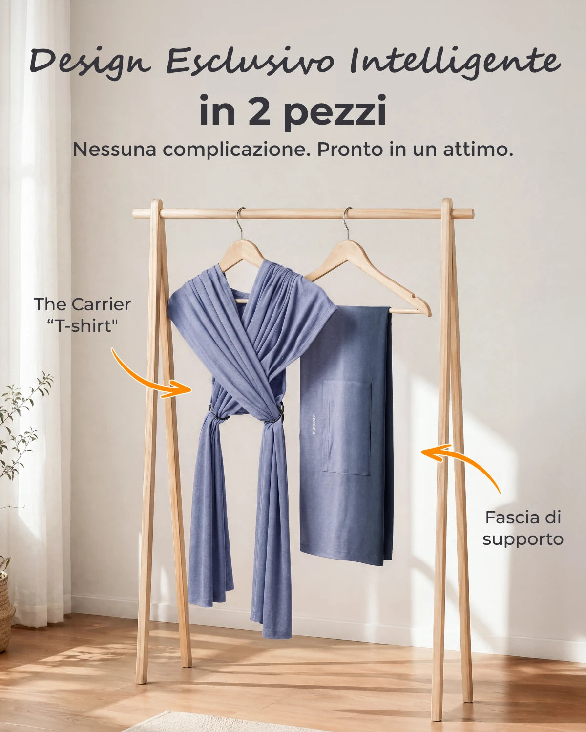 Fascia Porta Bebè Facile da Indossare | Mani Libere