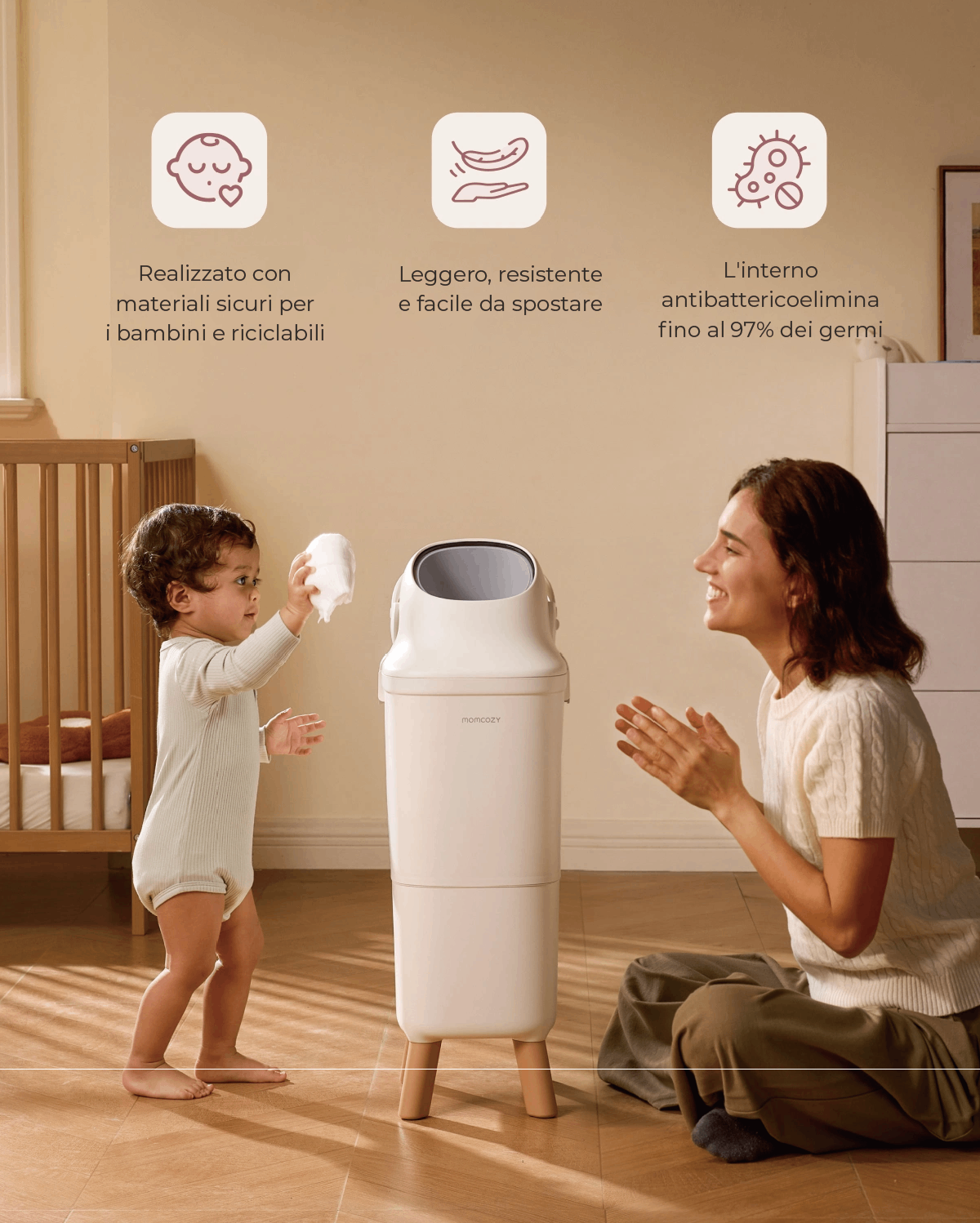 Momcozy Mangiapannolini con Tripla Sigillatura