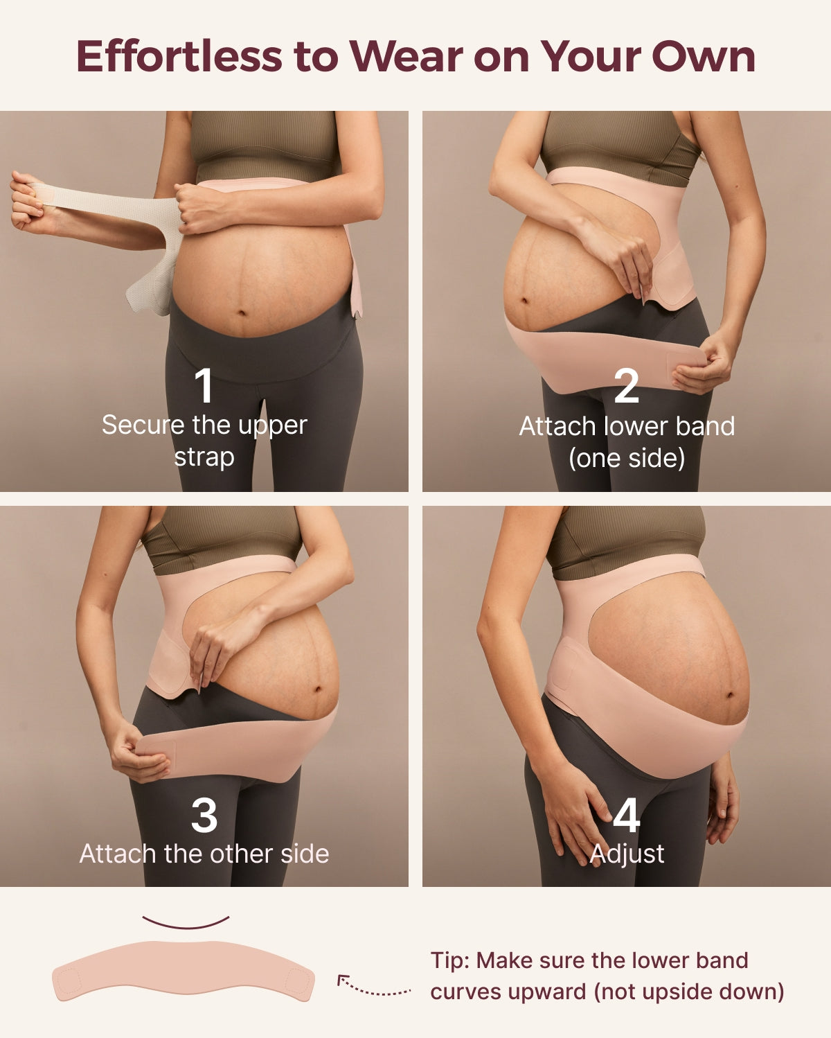 BumpEase - Fascia Addominale per la Gravidanza Momcozy Ergonest