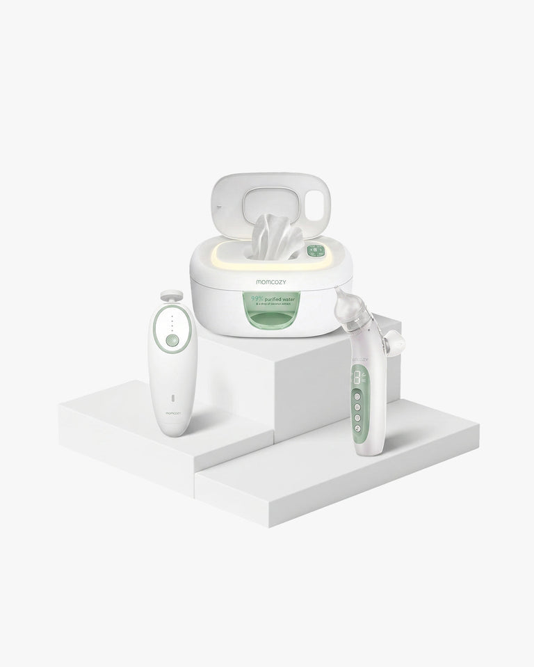 Translation missing: it.Kit Cura del Neonato: Aspiratore Nasale Elettrico, Tagliaunghie Elettrico e Scaldasalviette