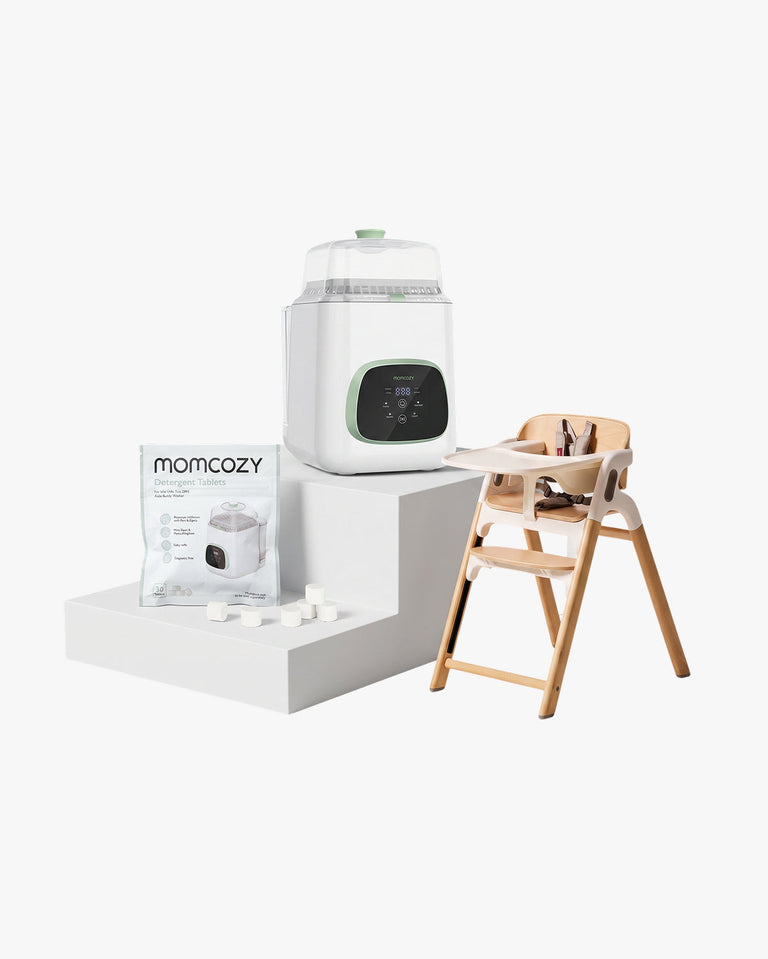 Translation missing: en.Clean &amp; Feeding Bundle: Bottle Washer and High Chair and Washing Block