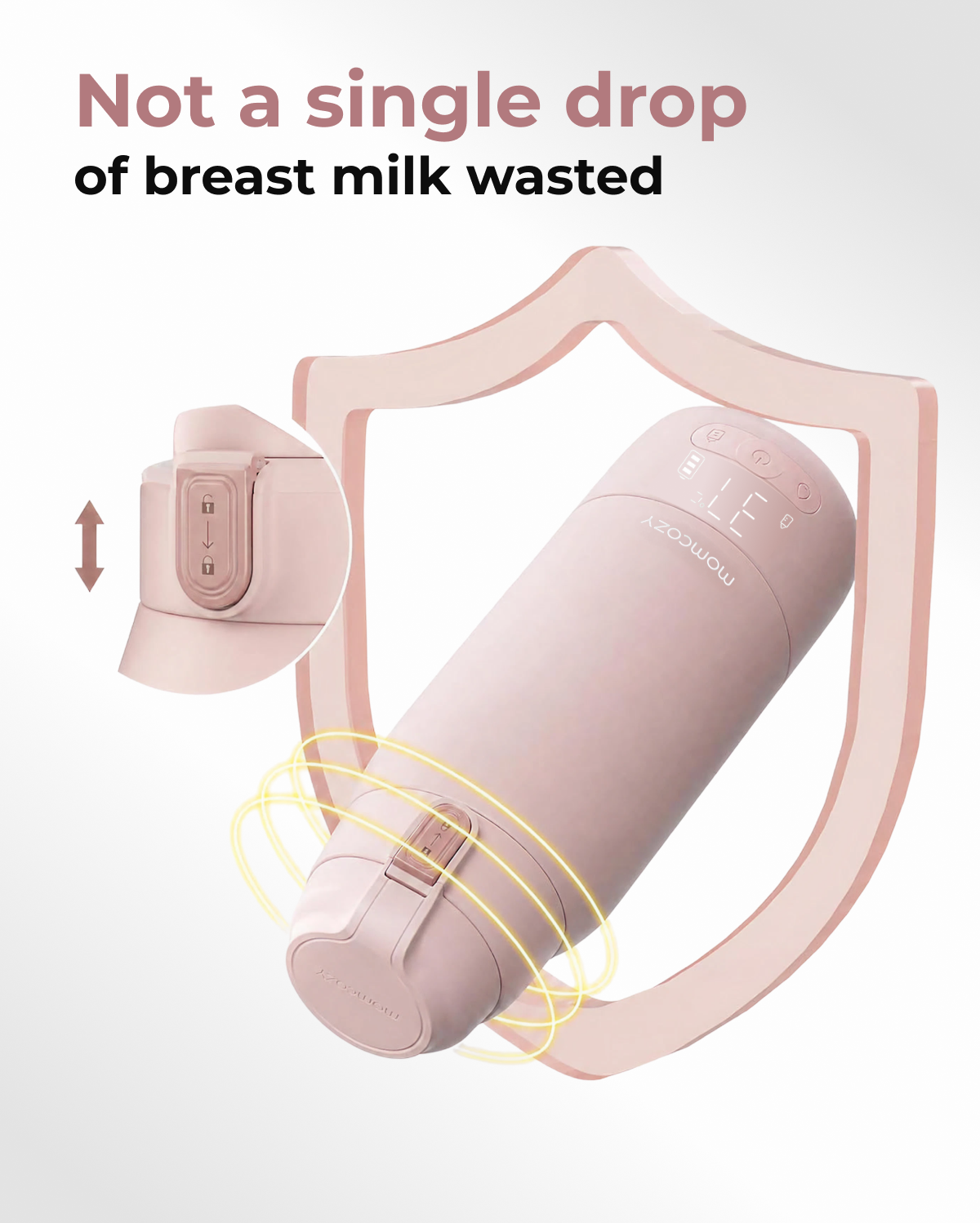Momcozy Scaldabiberon Portatile Ultrarapido per Latte Materno, 500 ml