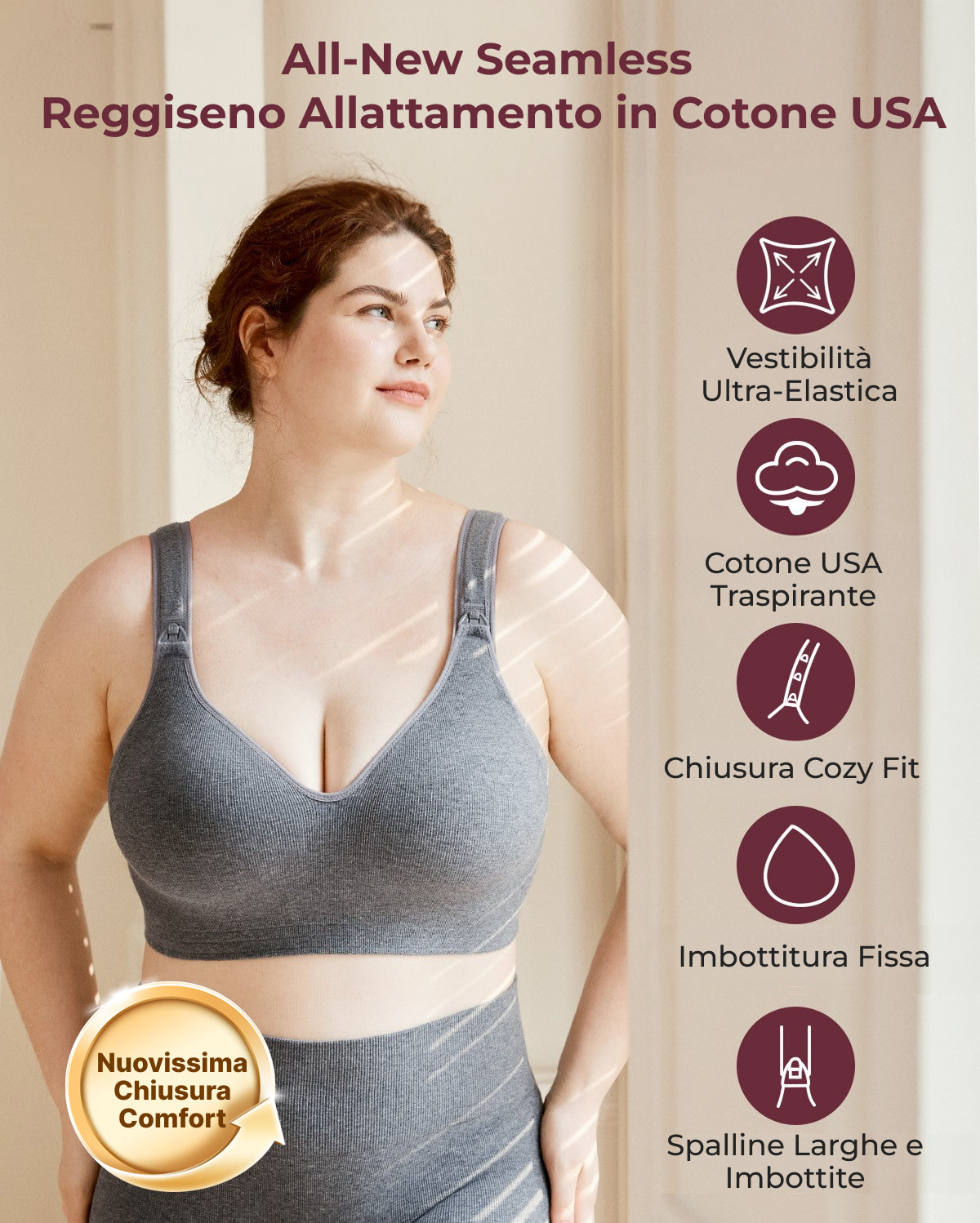 Momcozy Busty Cotton Nursing Bras