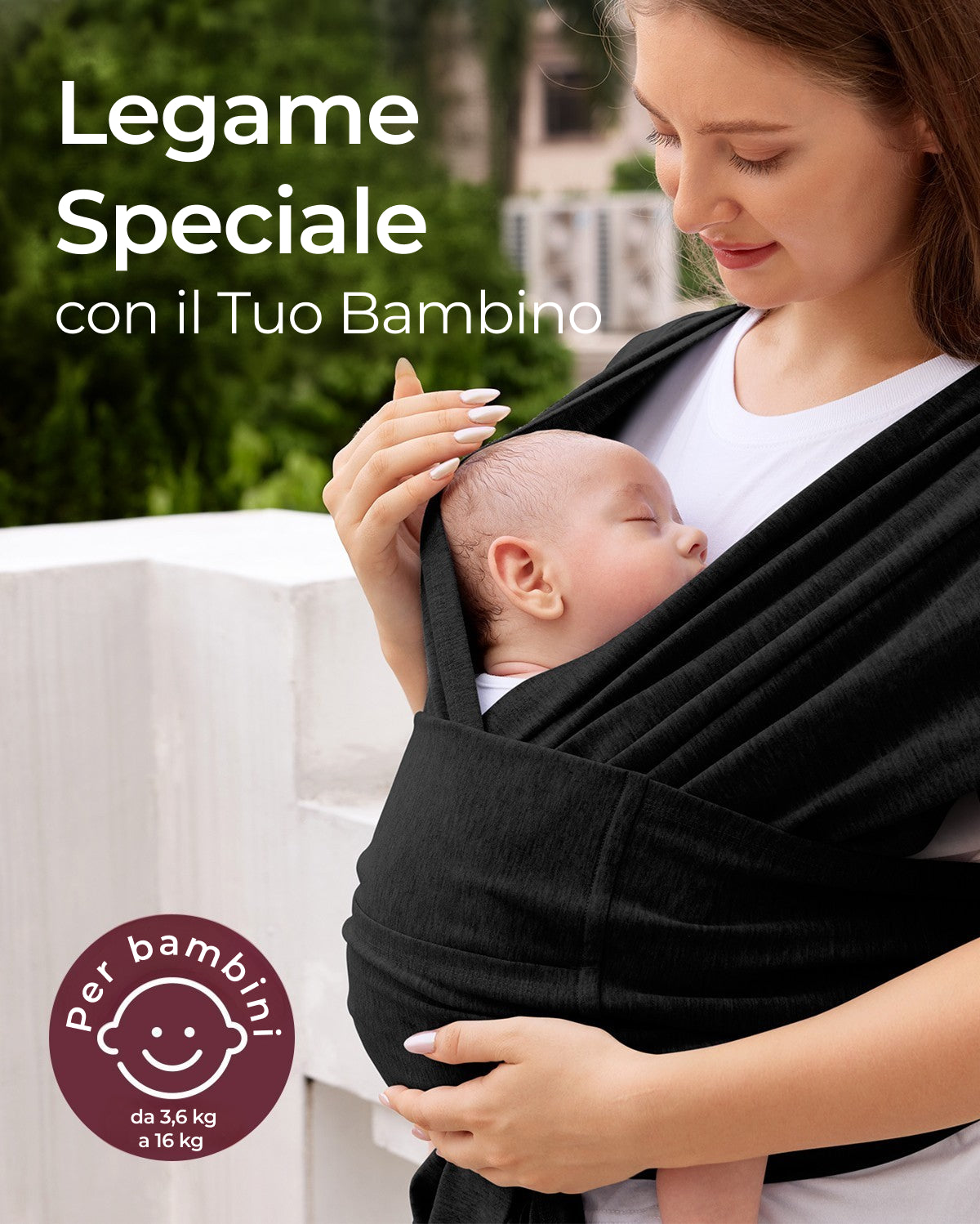 Fascia Porta Bebè Facile da Indossare | Mani Libere