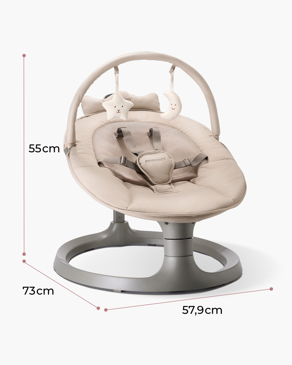 Altalena Elettrica 2 in 1 per Neonati Momcozy