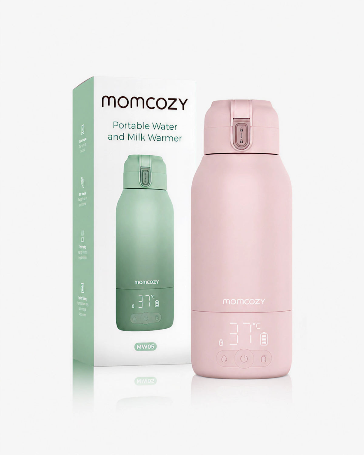 Momcozy Scaldabiberon Portatile Ultrarapido per Latte Materno, 500 ml