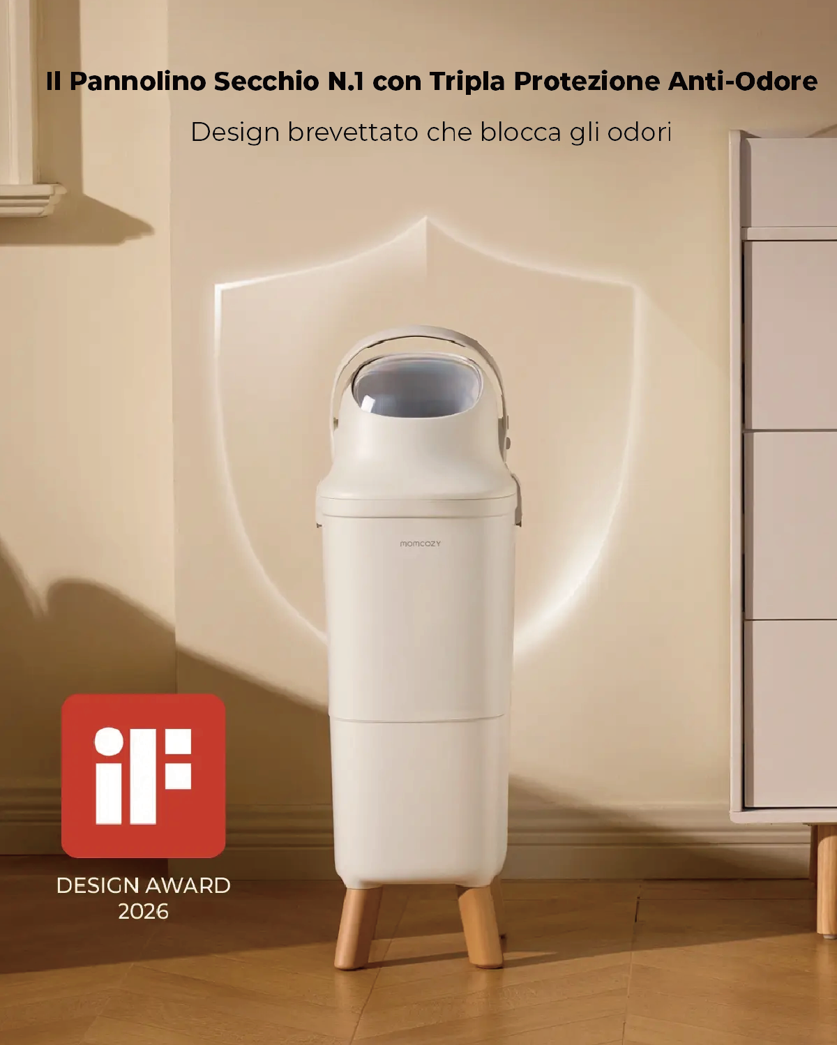 Momcozy Mangiapannolini con Tripla Sigillatura