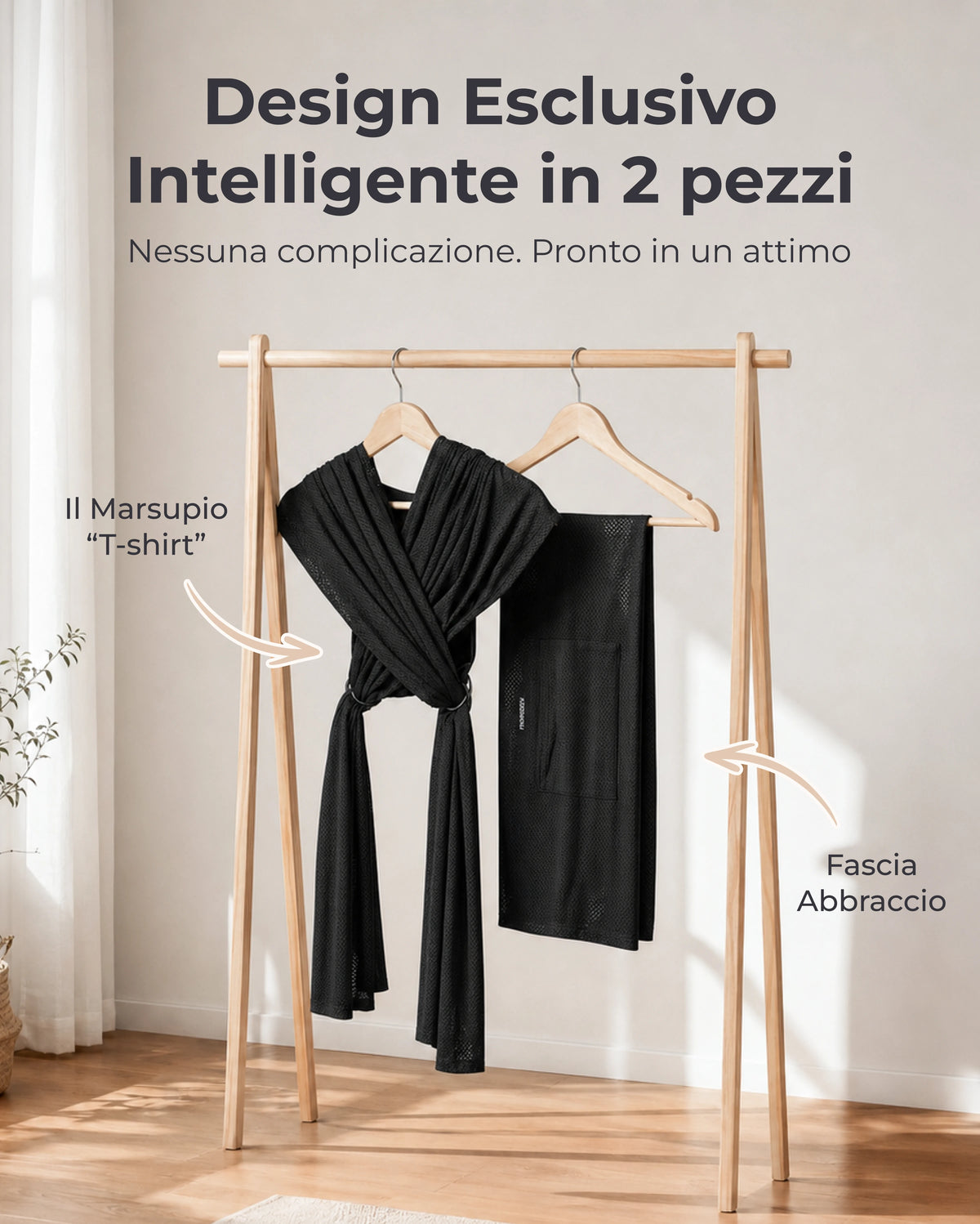 Fascia Porta Bebè Facile da Indossare | Mani Libere
