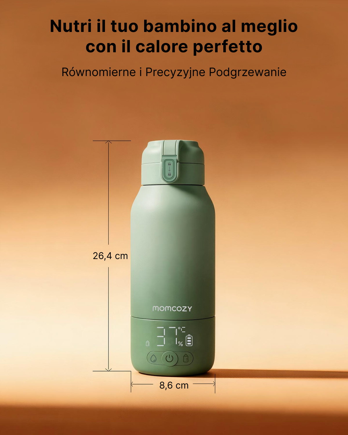 Kit On-the-Go: Scaldabiberon Portatile + Contenitore Refrigerante per Latte Materno 650ml