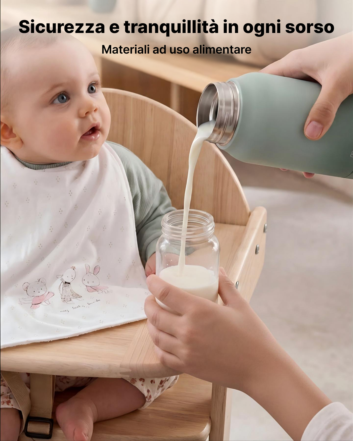Kit On-the-Go: Scaldabiberon Portatile + Contenitore Refrigerante per Latte Materno 650ml