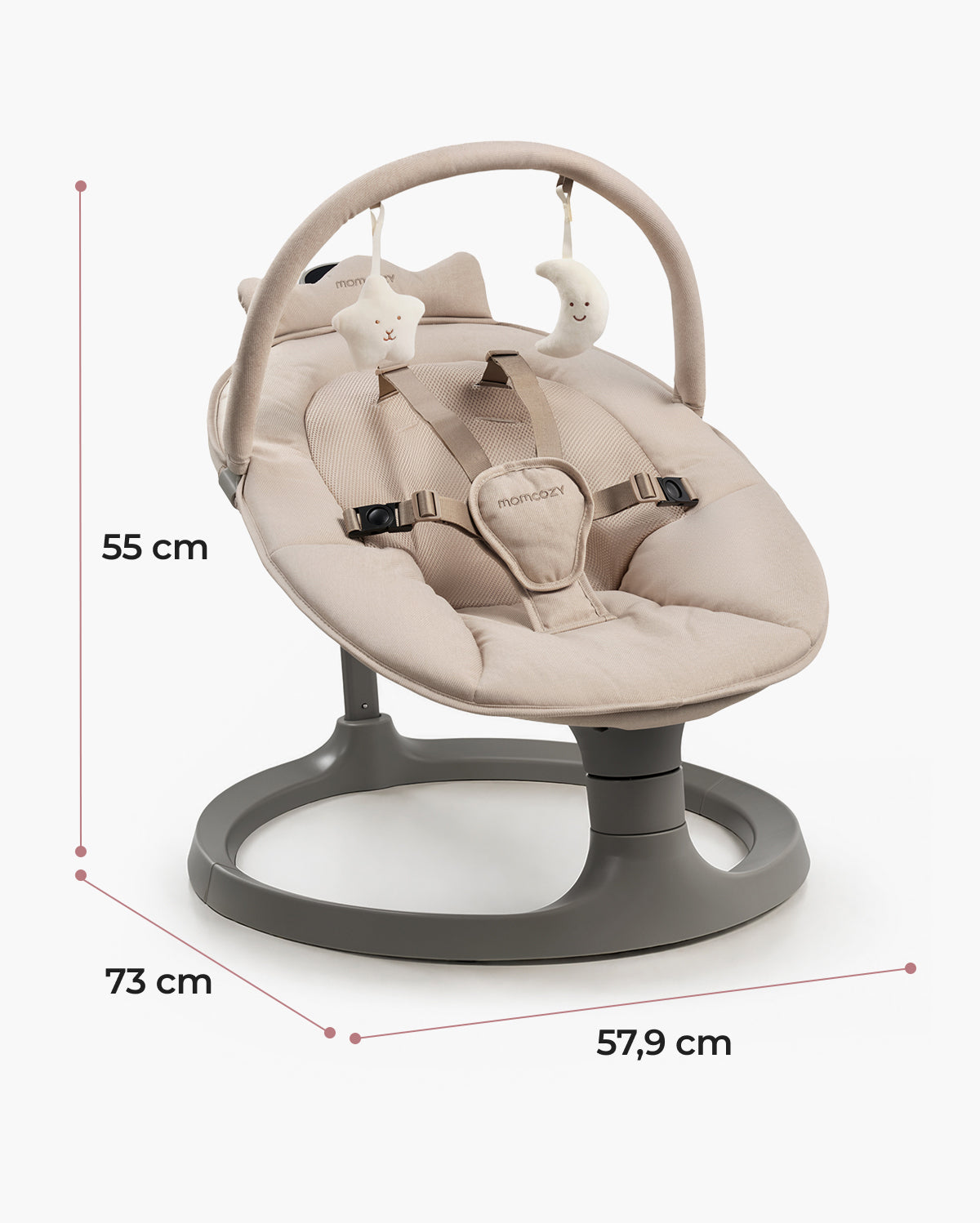 Momcozy 2-in-1 Electric Baby Swing