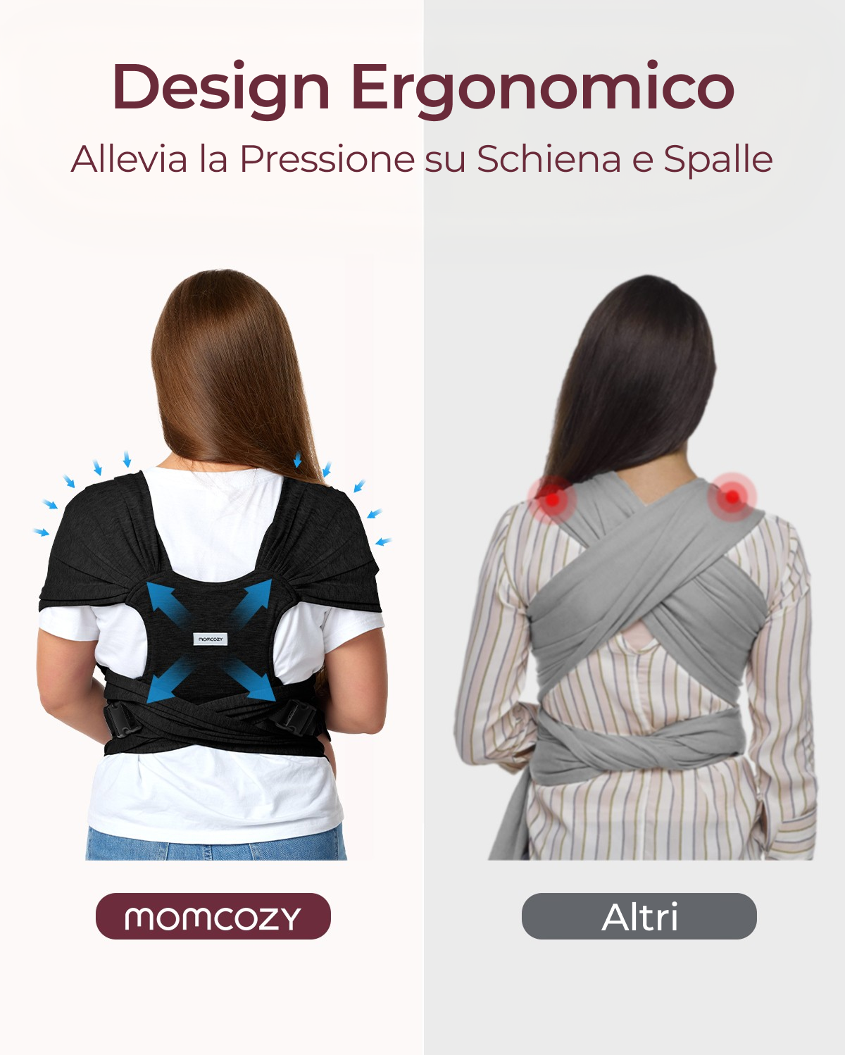 Fascia Porta Bebè Facile da Indossare | Mani Libere