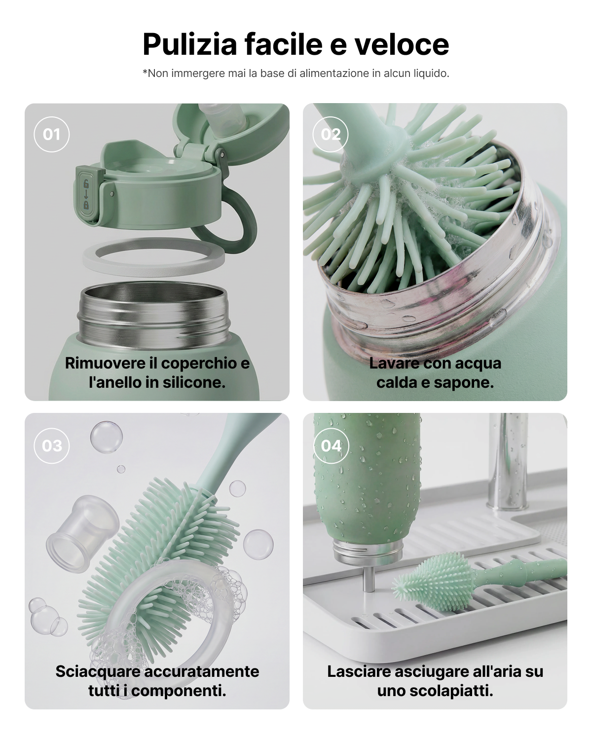 Kit On-the-Go: Scaldabiberon Portatile + Contenitore Refrigerante per Latte Materno 650ml