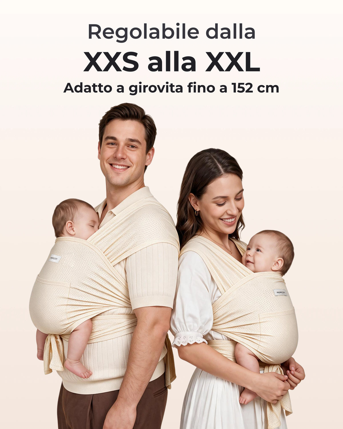 Fascia Porta Bebè Facile da Indossare | Mani Libere
