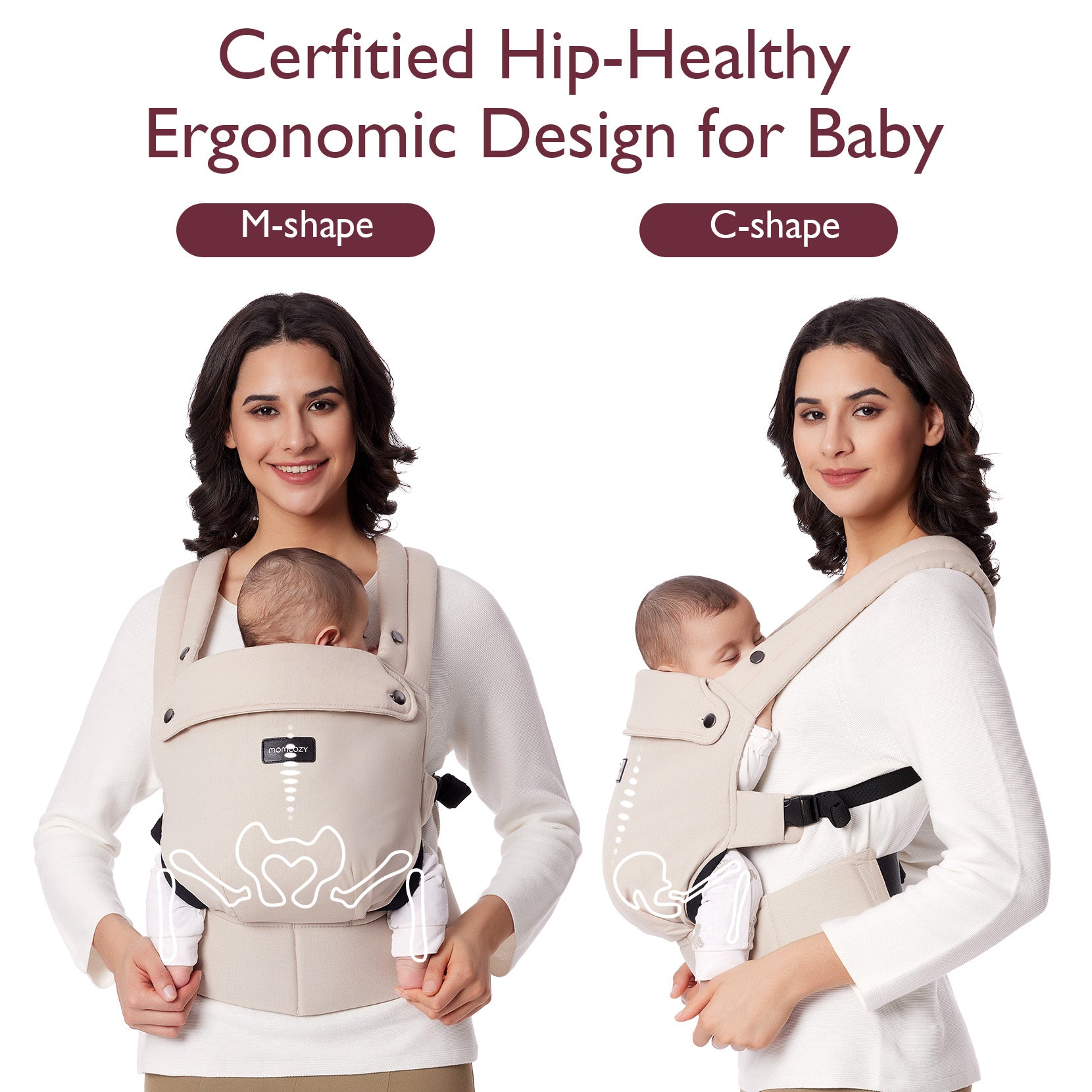 PureHug Baby Carrier - Khaki Color