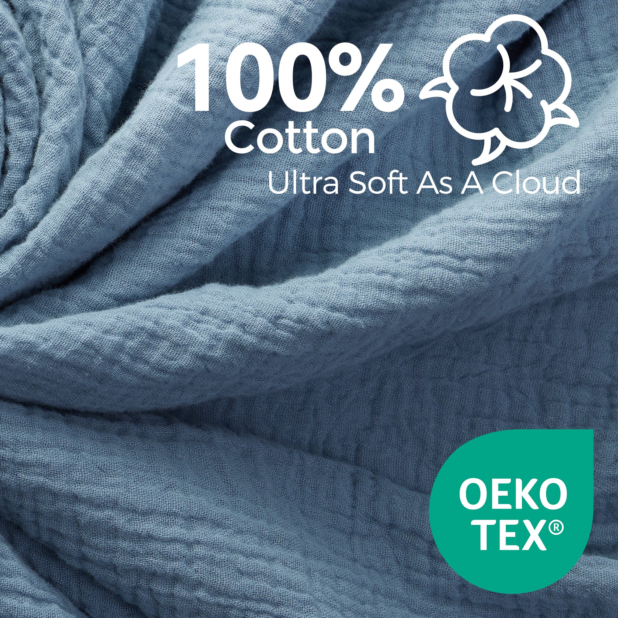 Momcozy Mussole Neonato in 100% Cotone – Morbide, 4 Strati