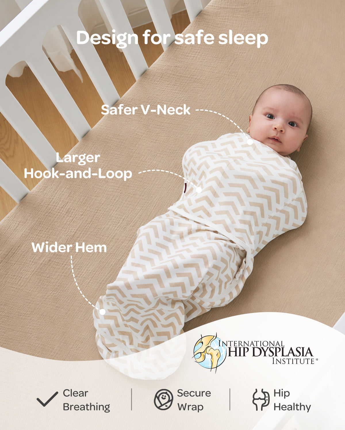 Baby Sleep Sack 1.5 TOG & Easy Swaddle Wrap For 0-3M Bundle