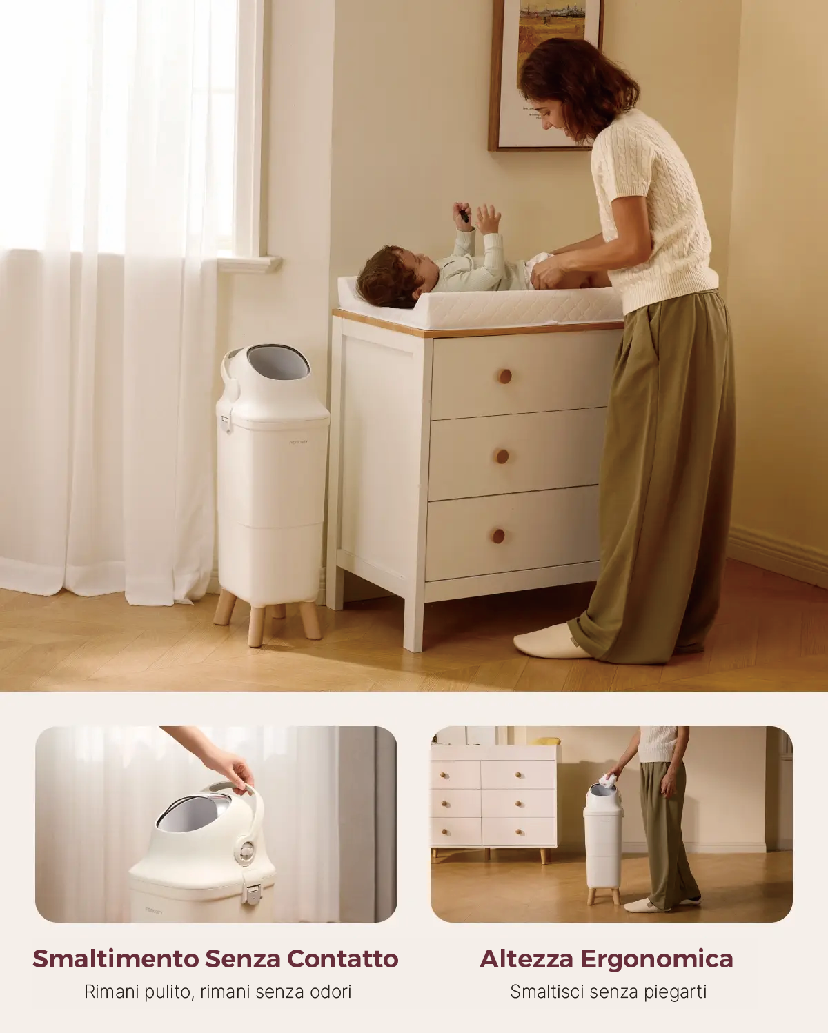 Momcozy Mangiapannolini con Tripla Sigillatura