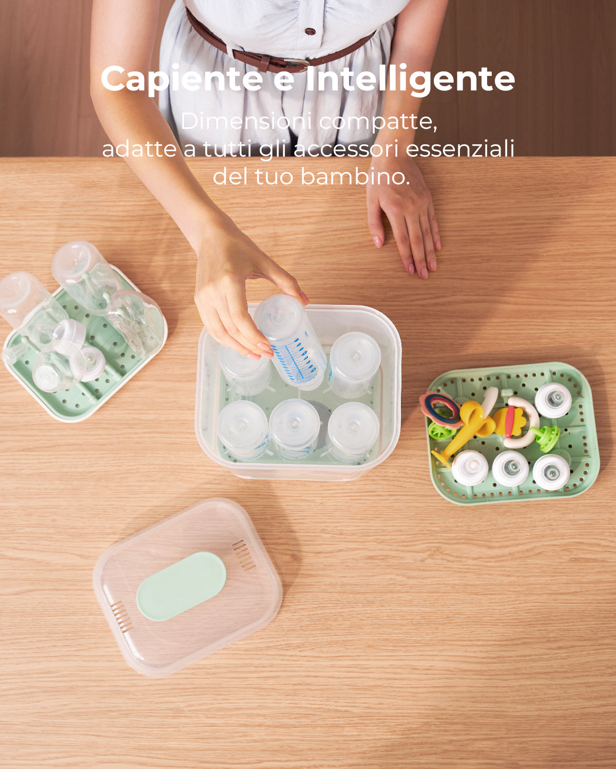 Sterilizzatore e Asciugabiberon Compatto 4 in 1 Momcozy