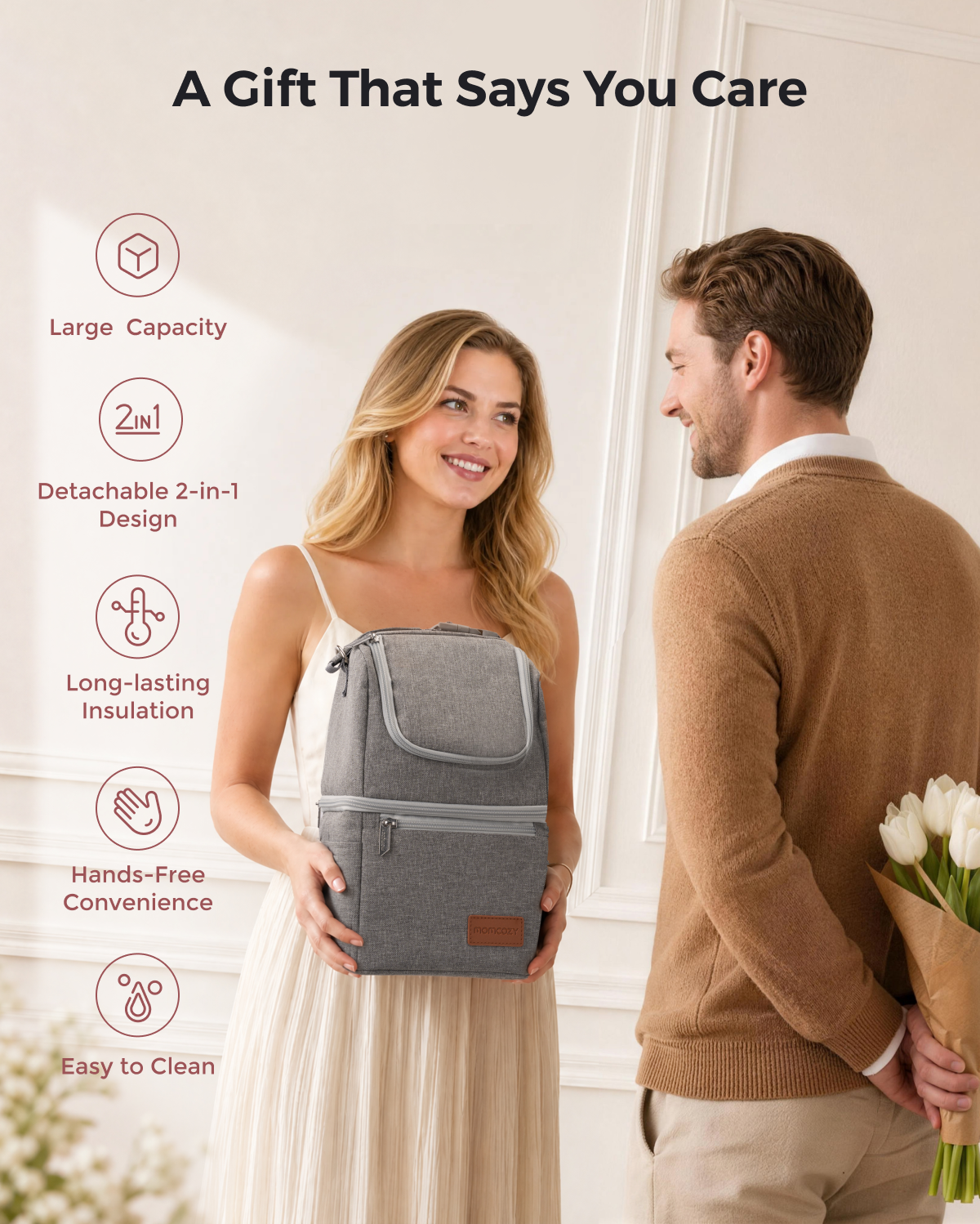Borsa Termica per Latte Materno | Porta Biberon Isolato per il Trasporto e il Viaggio