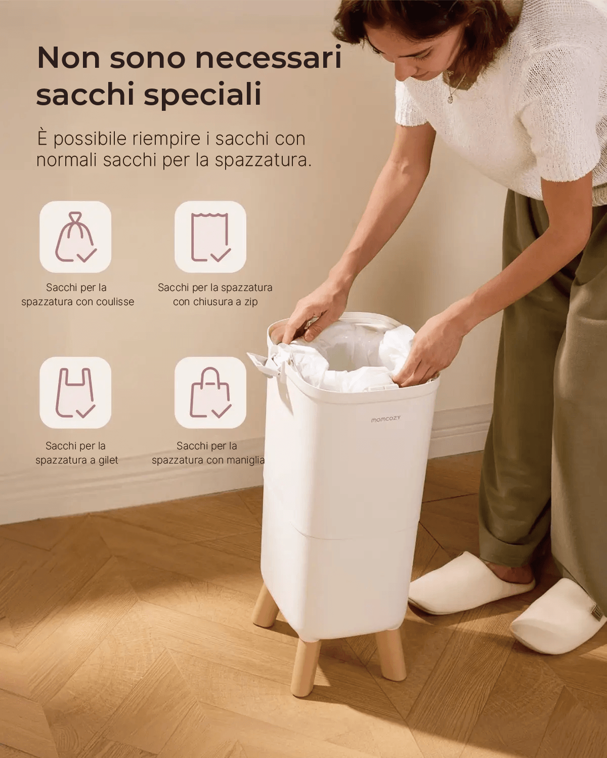 Momcozy Mangiapannolini con Tripla Sigillatura