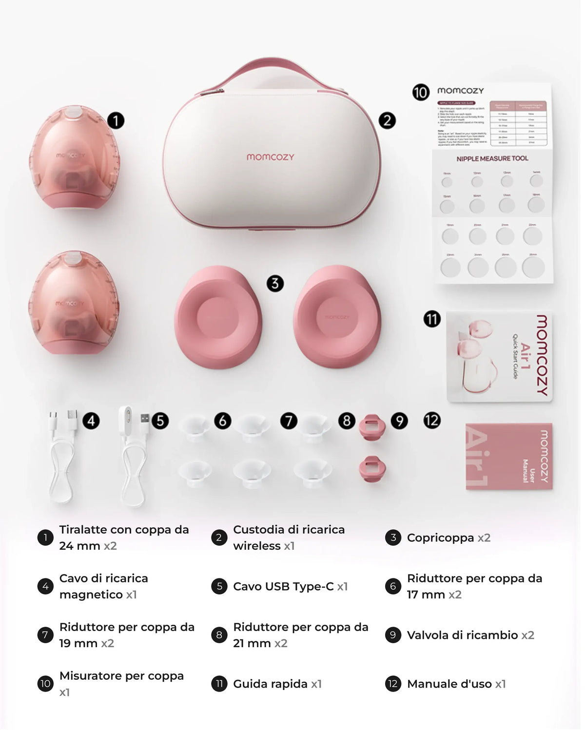 Tiralatte Indossabile Ultra-Leggero Momcozy Air 1 