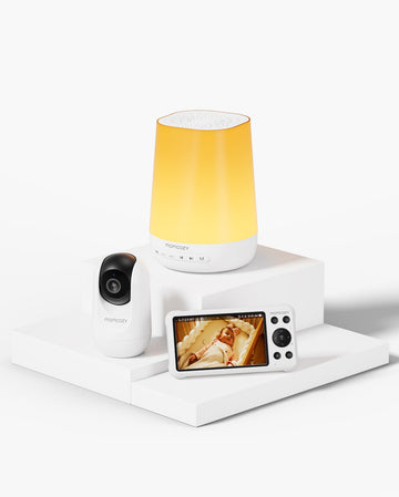 Kit Cura del Bambino: Macchina del Suono Intelligente per bambini e Baby Monitor BM04 a Doppia Modalità