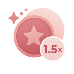 Earn 1.5x CozyCoins per purchase (100CozyCoins=€1)