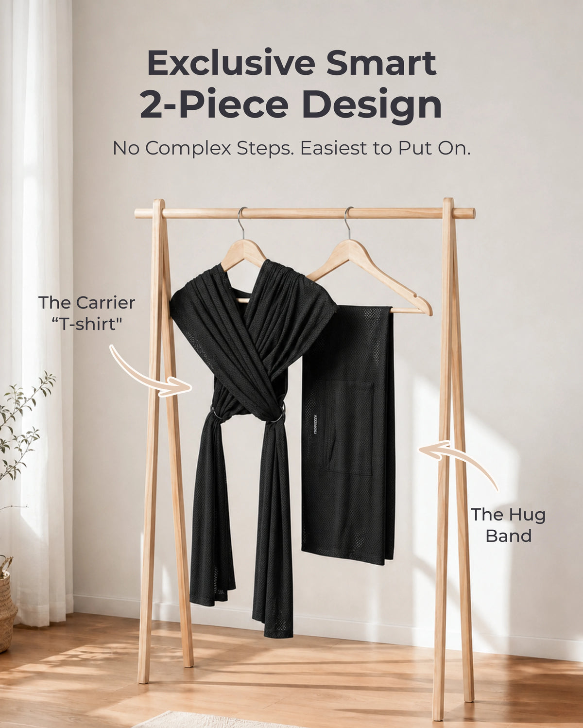 Easy to Wear Hands Free - Baby Wrap Carrier