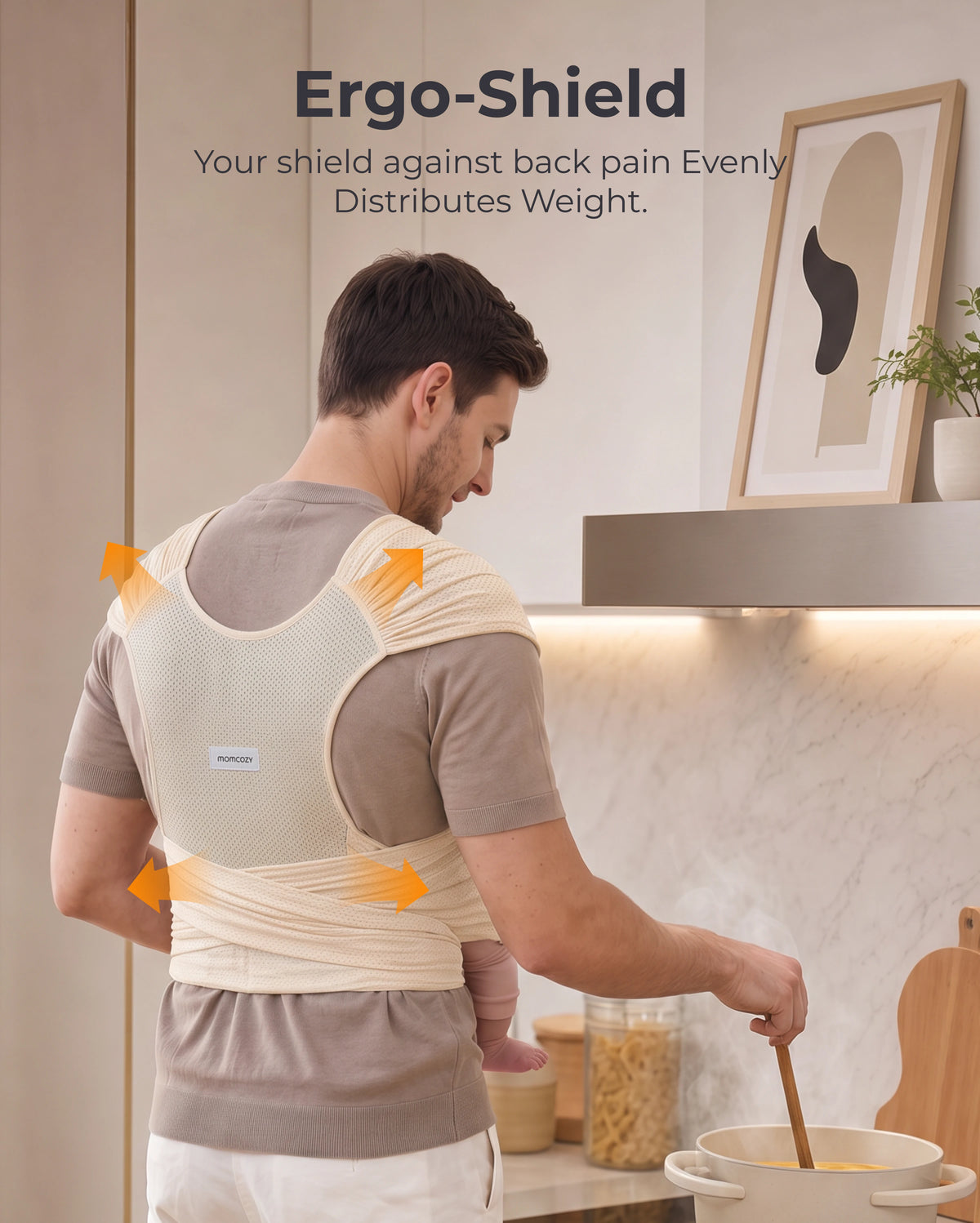 Easy to Wear Hands Free - Baby Wrap Carrier