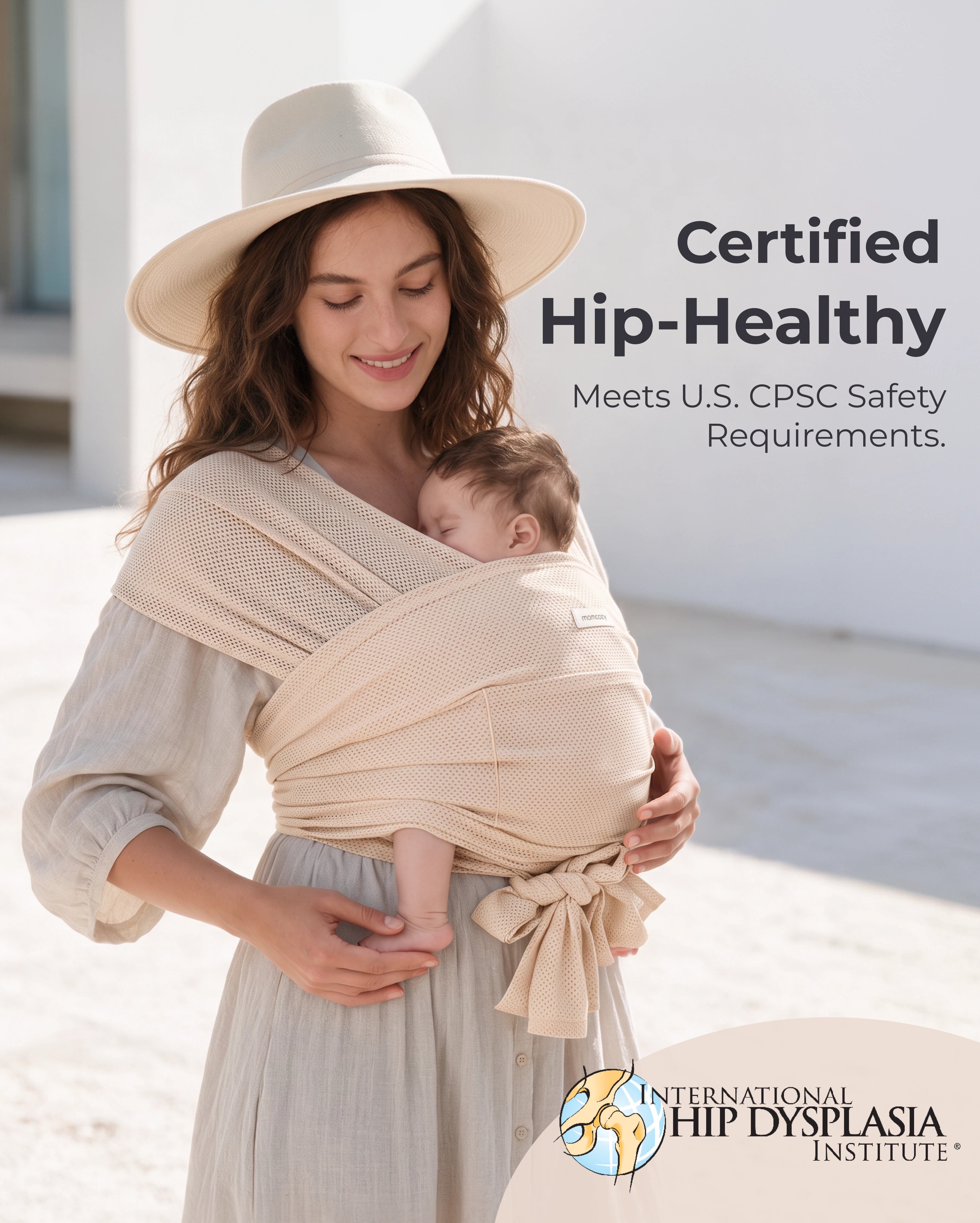 Easy to Wear Hands Free - Baby Wrap Carrier
