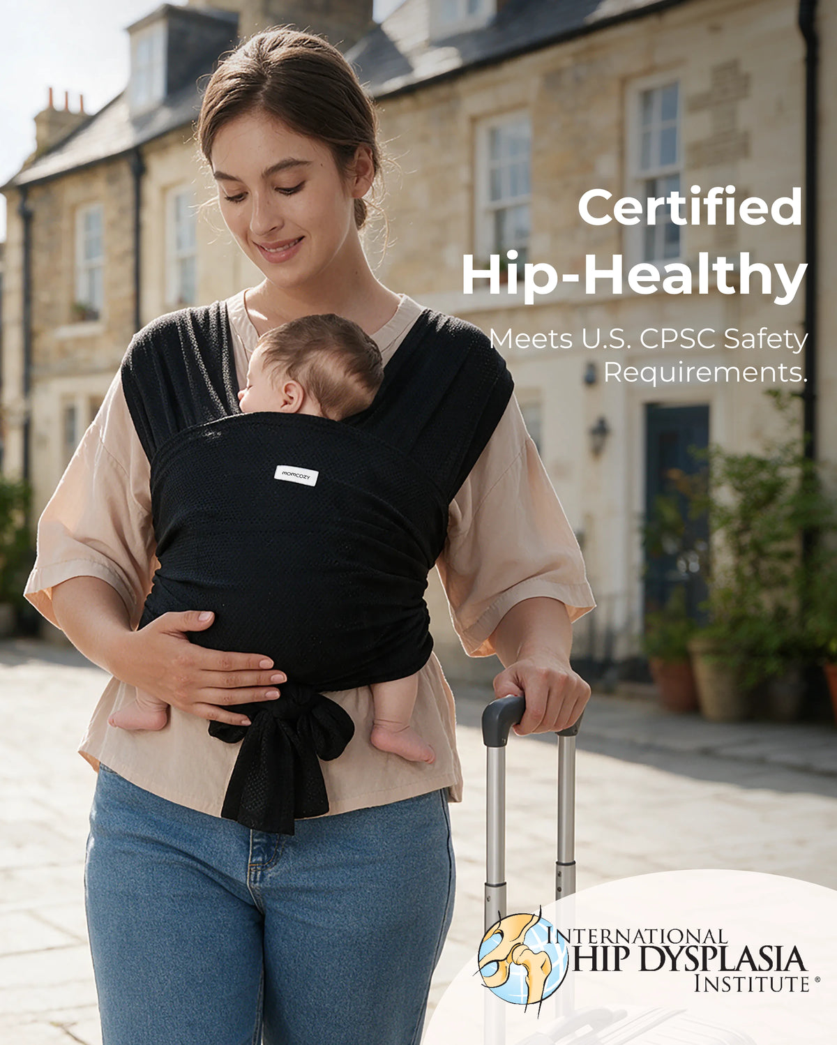 Easy to Wear Hands Free - Baby Wrap Carrier
