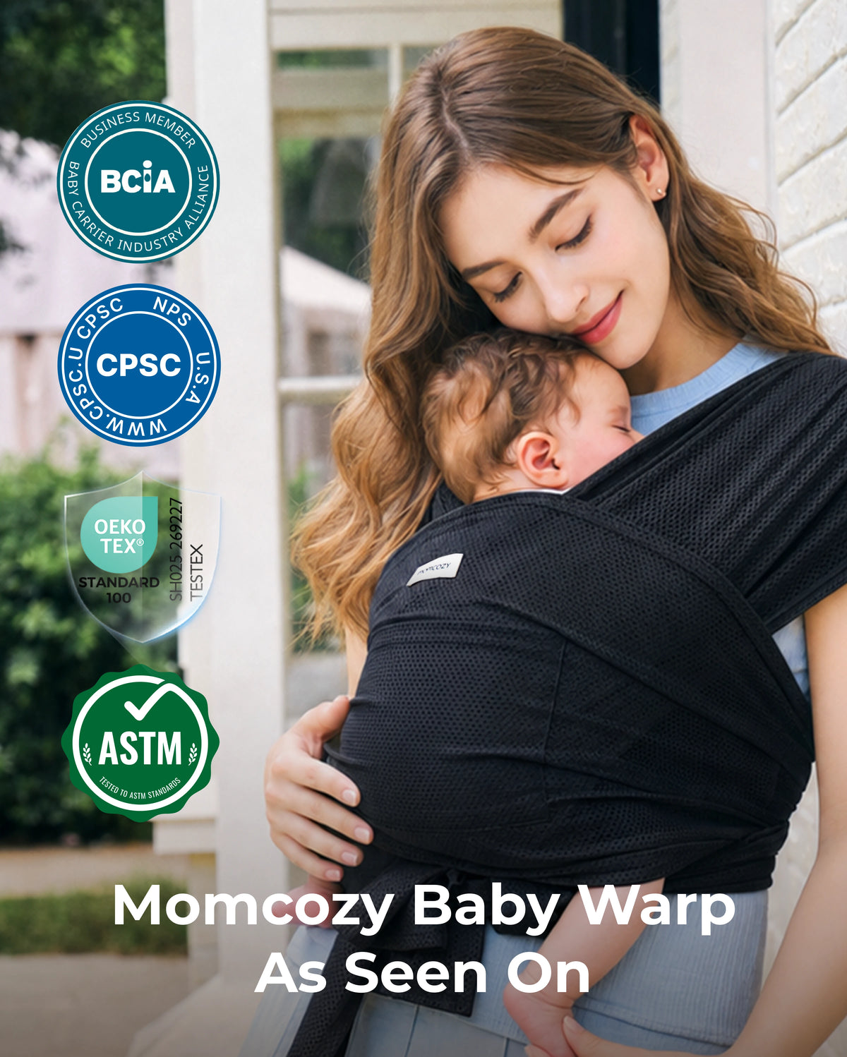 Easy to Wear Hands Free - Baby Wrap Carrier