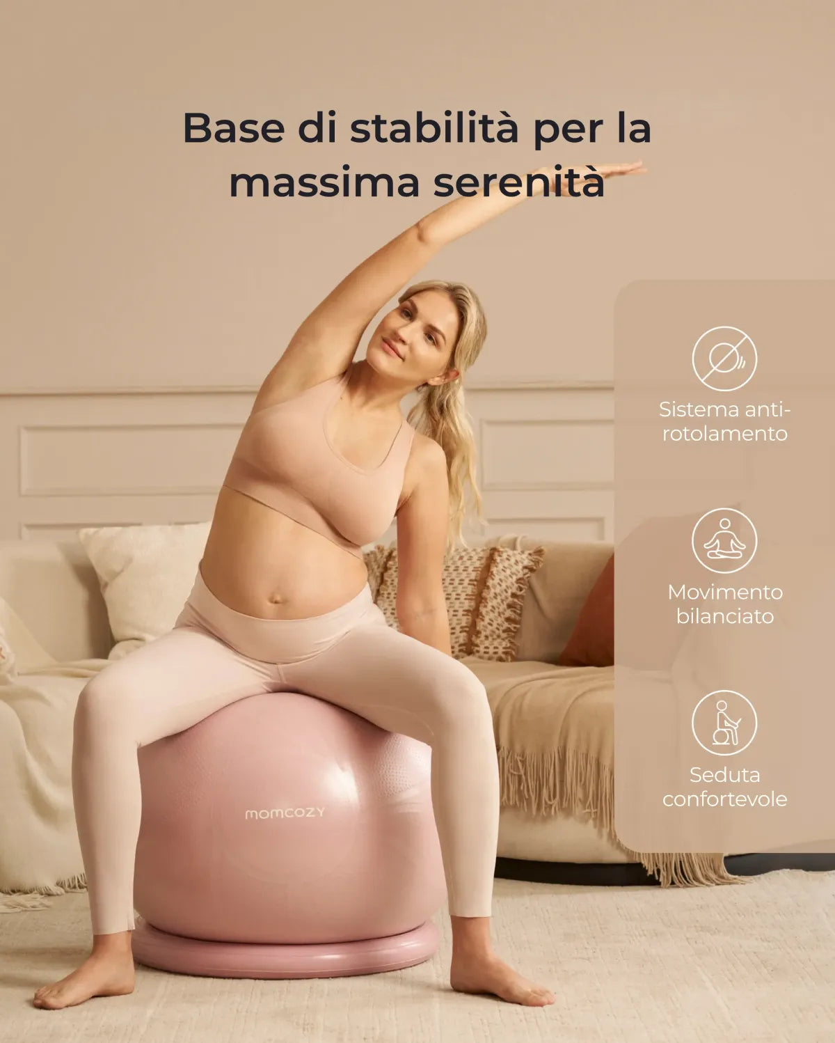 Set con palla da ginnastica gravidanza Momcozy BirthEase