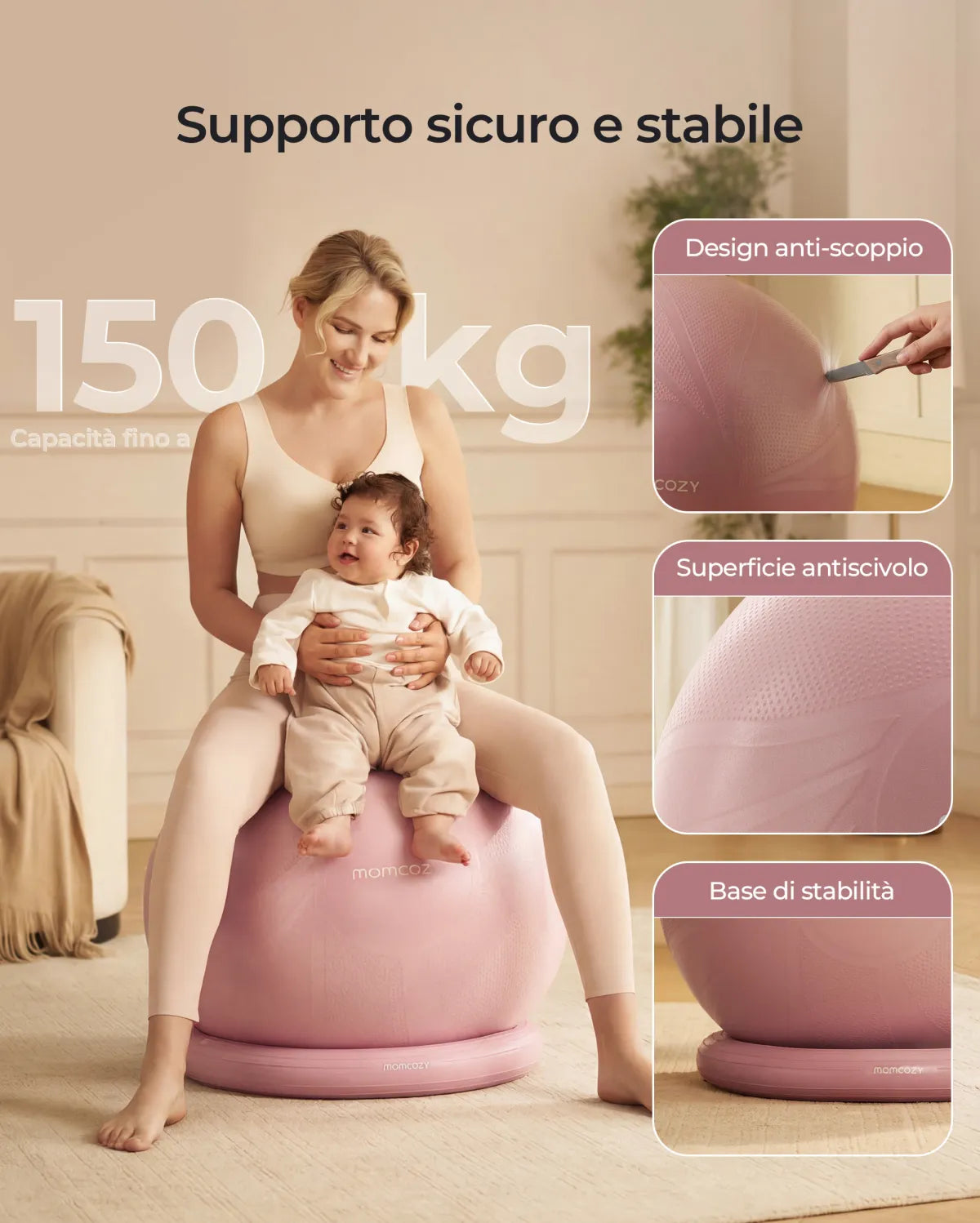 Set con palla da ginnastica gravidanza Momcozy BirthEase