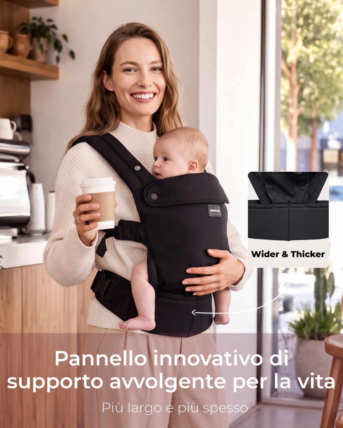Marsupio per Neonati Momcozy PureHug | Offerta Esclusiva