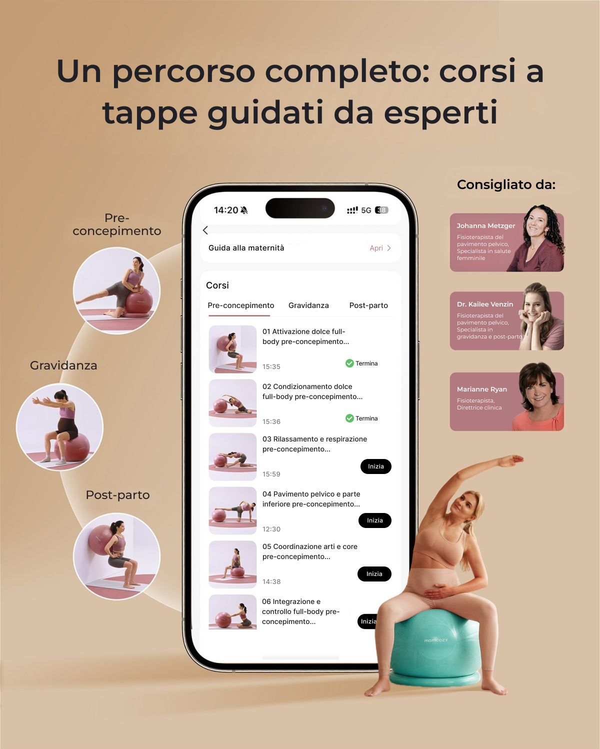 BirthEase Pregnancy Ball  Set— Birthing Ball