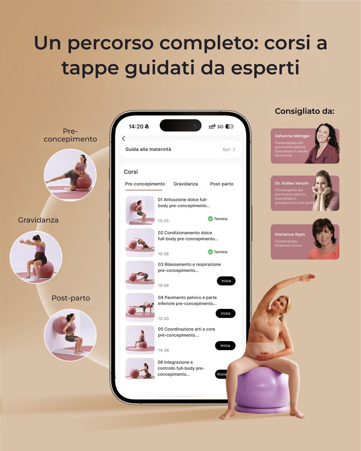 BirthEase Pregnancy Ball  Set— Birthing Ball
