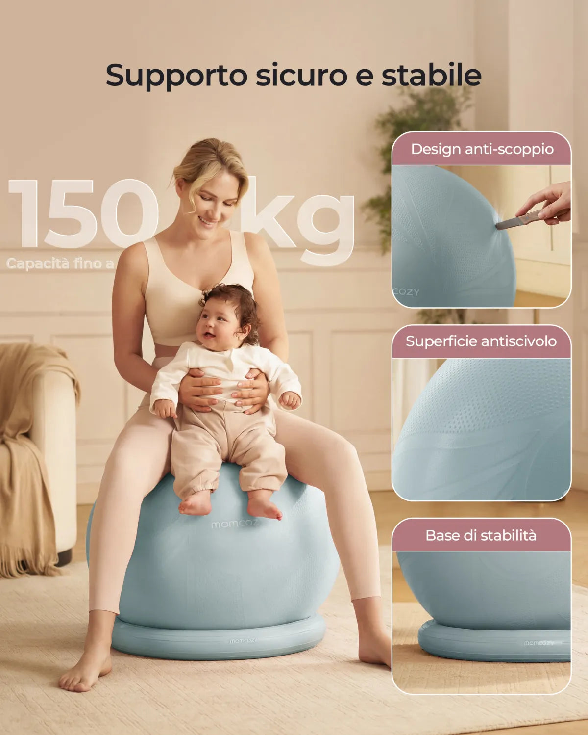 Set con palla da ginnastica gravidanza Momcozy BirthEase