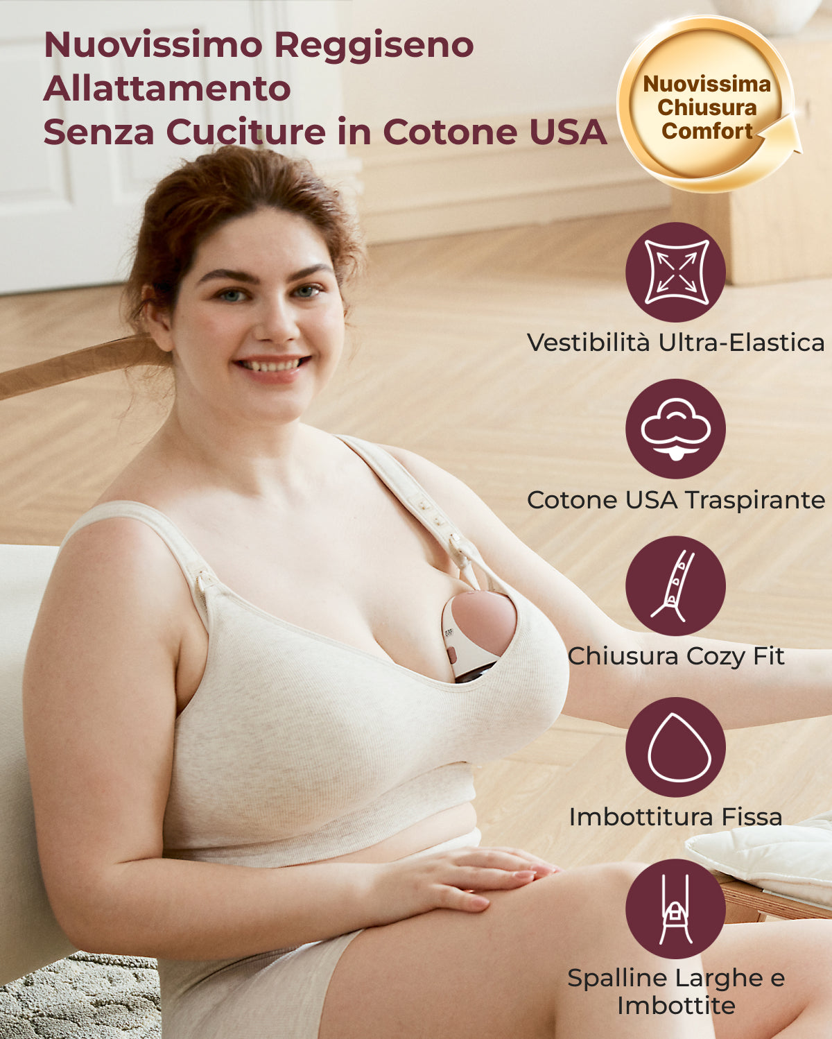 Momcozy Busty Cotton Nursing Bras