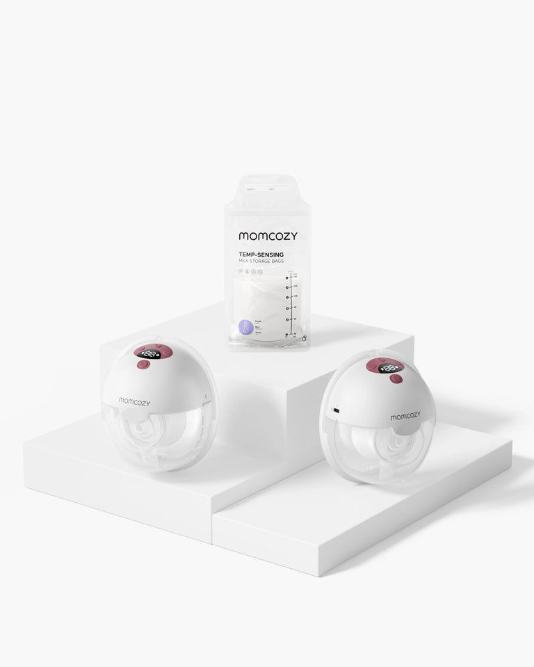 Translation missing: it.M5 Smart Double Wearable Breast Pump + 120 Breastmilk Storage Bags Bundle