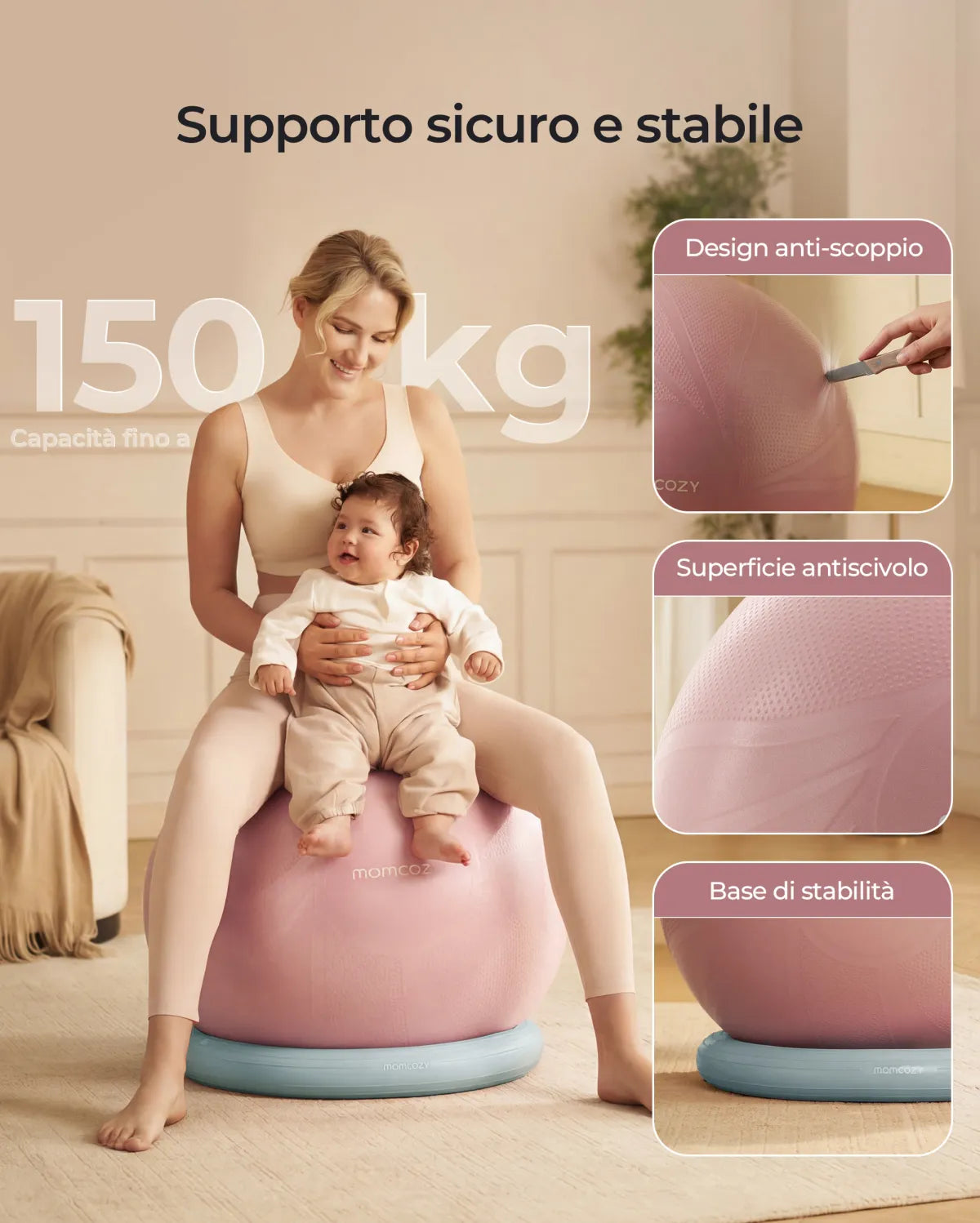 Set con palla da ginnastica gravidanza Momcozy BirthEase