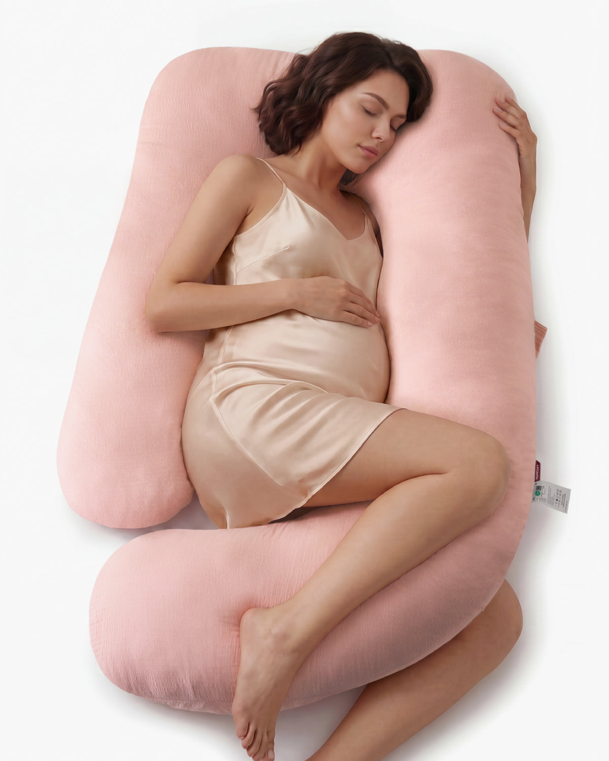 Cuscino Gravidanza a U in Cotone Huggable | Supporto Corpo Intero